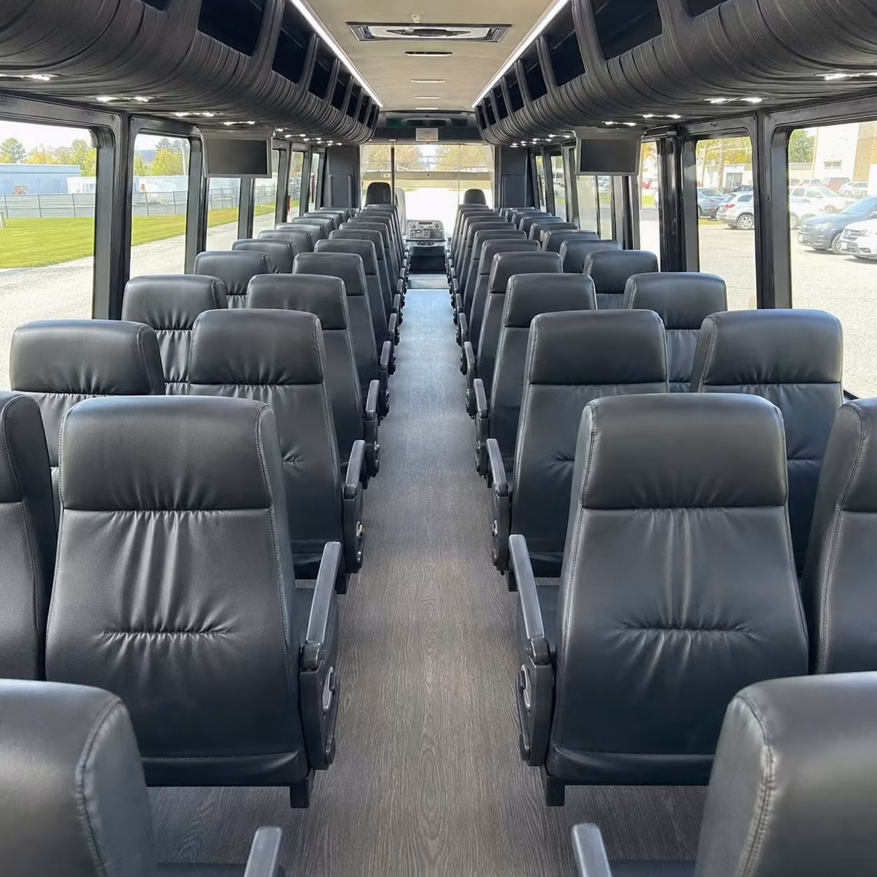 28 passenger minibus interior