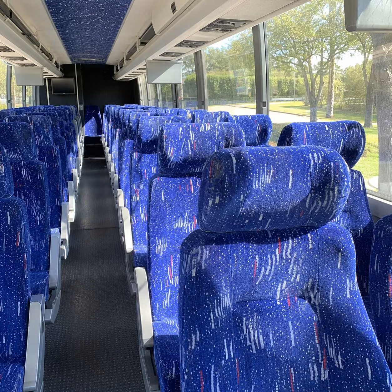 virginia beach charter bus interior